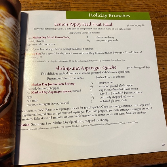 Celebrate the Season: A Holiday Cookbook from Market Day (Softcover) 1998 - Picture 6 of 10